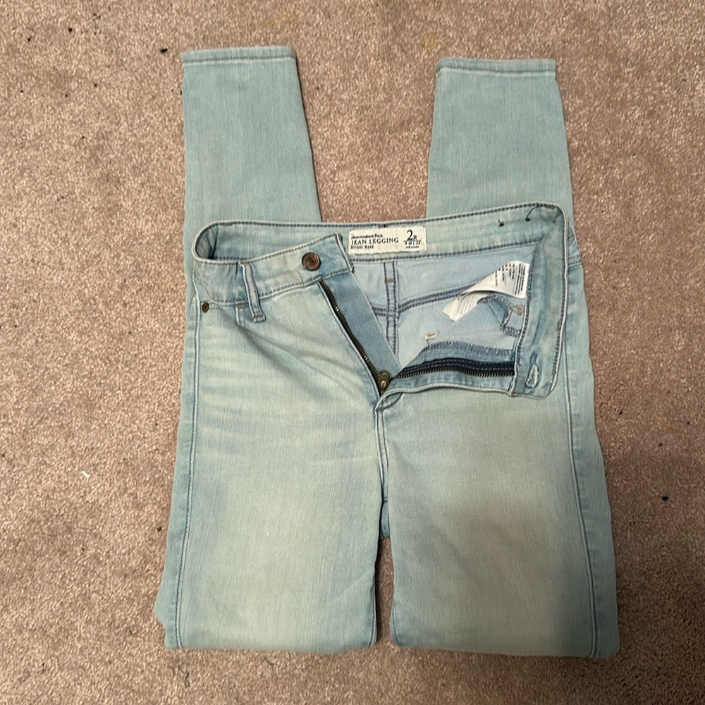 Abercrombie & Fitch Jean legging high rise super soft and stretchy size 2R